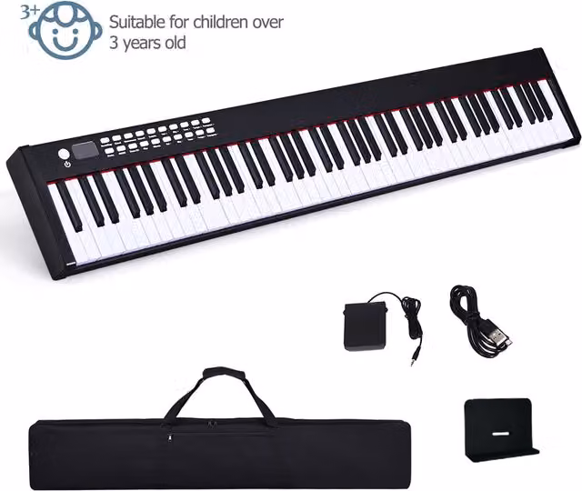 Costway 88-Key Digital Piano in Black