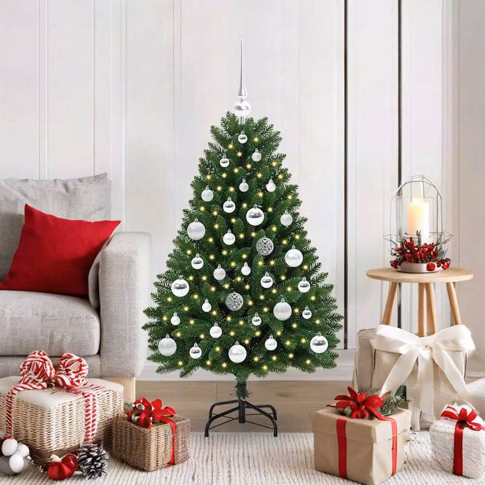 Berkfield Home Elegant Artificial Christmas Tree in Green with Stand, Height: 120 cm – 2