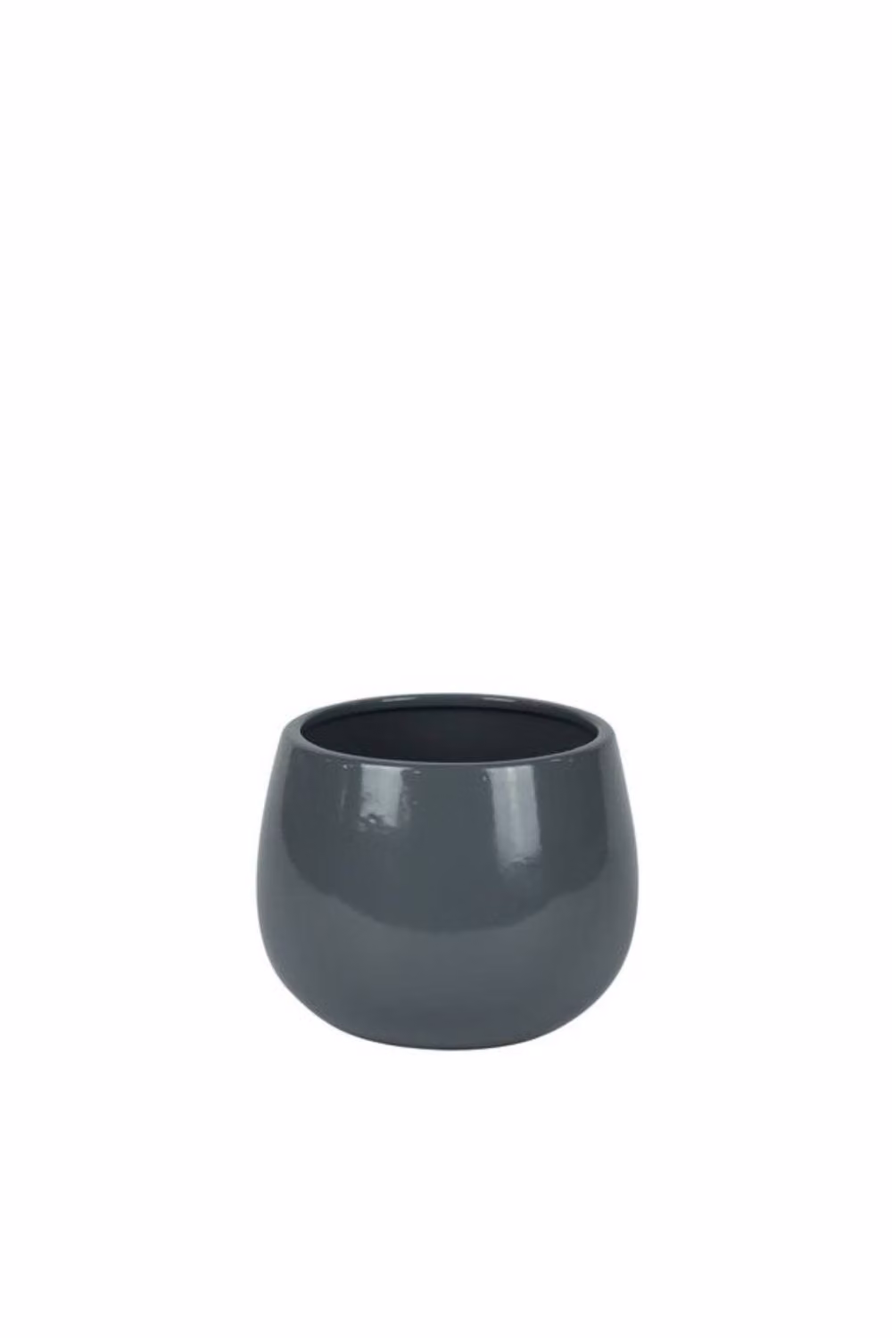 Hortus London Glossy Grey Ceramic Hortus Pot, 3 Pack, W/D/H: 12 x 11 x 14 cm – 2
