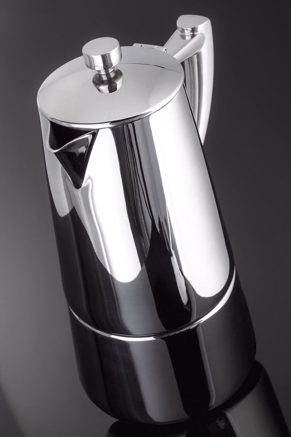 Stellar Luxe 10 Cup Espresso Maker, 600ml, Metallic Silver – 3