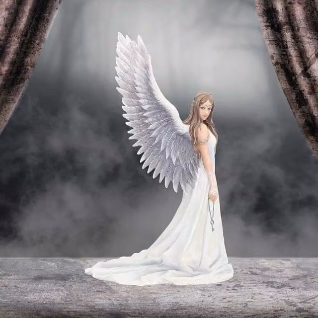 Nemesis Now Spirit Guide Angel Figurine, White, Height: 24 cm