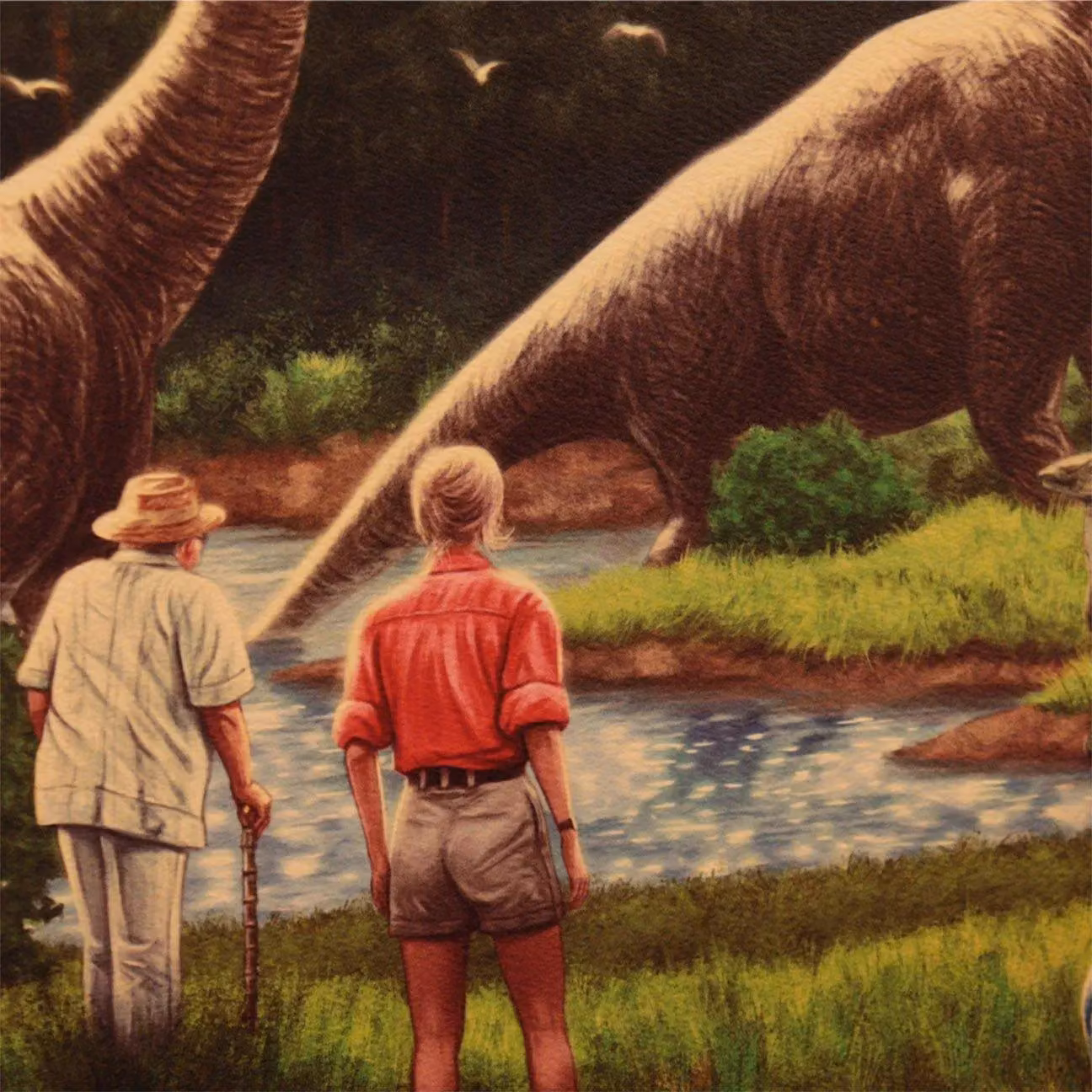 Jurassic Park 30th Anniversary Limited Edition Art Print in Green and Multicolour, A3 – 2