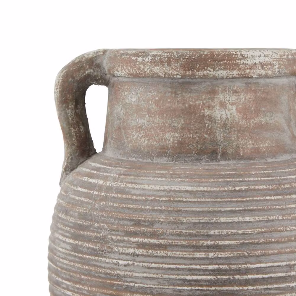 Wyld Haus Meadowhaze Stoneware Amphora Vase in Soft Brown with Handles – 3