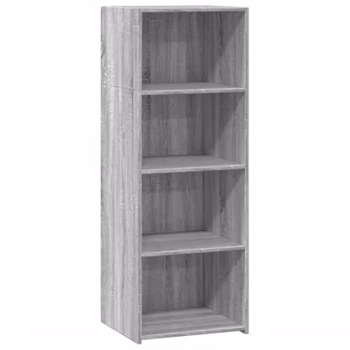 vidaXL Modern Grey Highboard in MDF, W/D/H: 45 x 41 x 124 cm