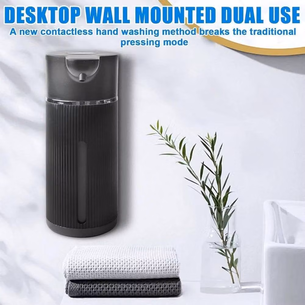 PAWNORA Automatic Soap Dispenser, Black, 420ml – 3