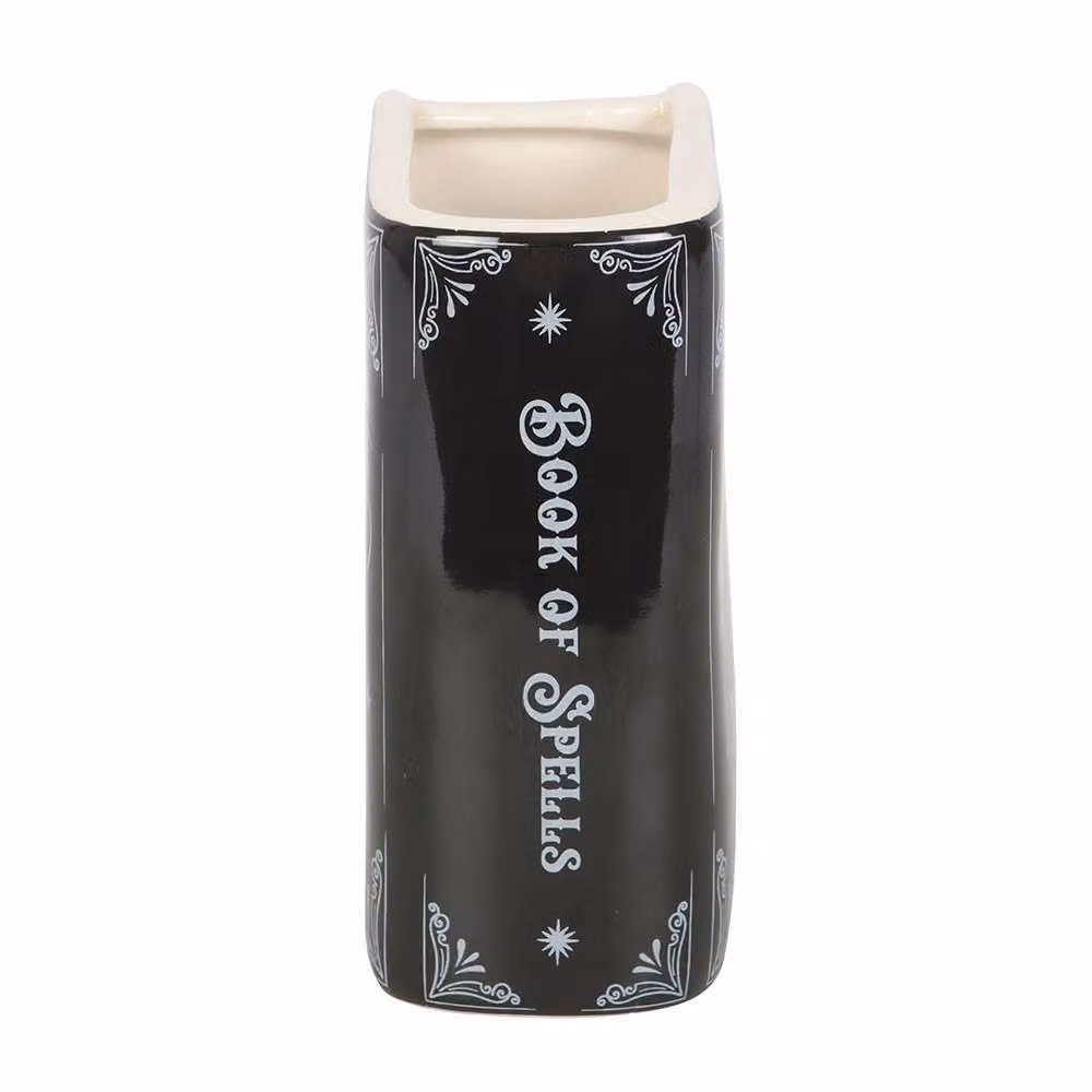 Something Different Book Of Spells Ceramic Flower Vase in Black – 2