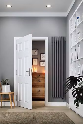 Terma Rolo Room E Electric Radiator with Wifi and App Control, Modern Grey, H x W: 180 x 37 cm – 4