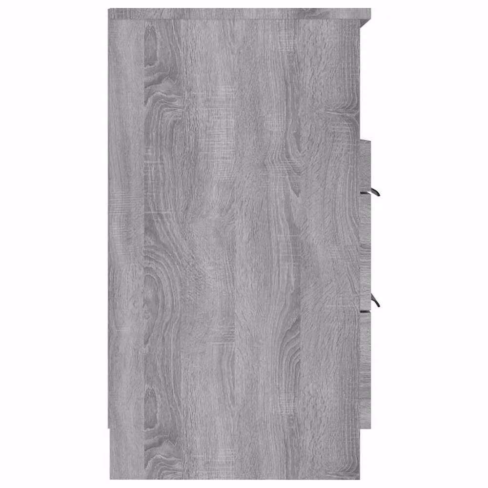 Berkfield Home Bedside Cabinet in Grey Sonoma Engineered Wood – 2