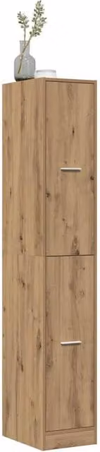 Berkfield Home Elegant Apothecary Cabinet in Artisan Oak, Brown, W: 30 cm, D: 41 cm, H: 174.5 cm