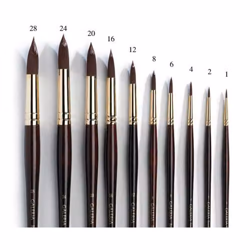Winsor & Newton Galeria Round Long Handle Brush No. 12 – 4