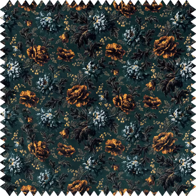 House of Hackney OPIA Organic Velvet in Petrol