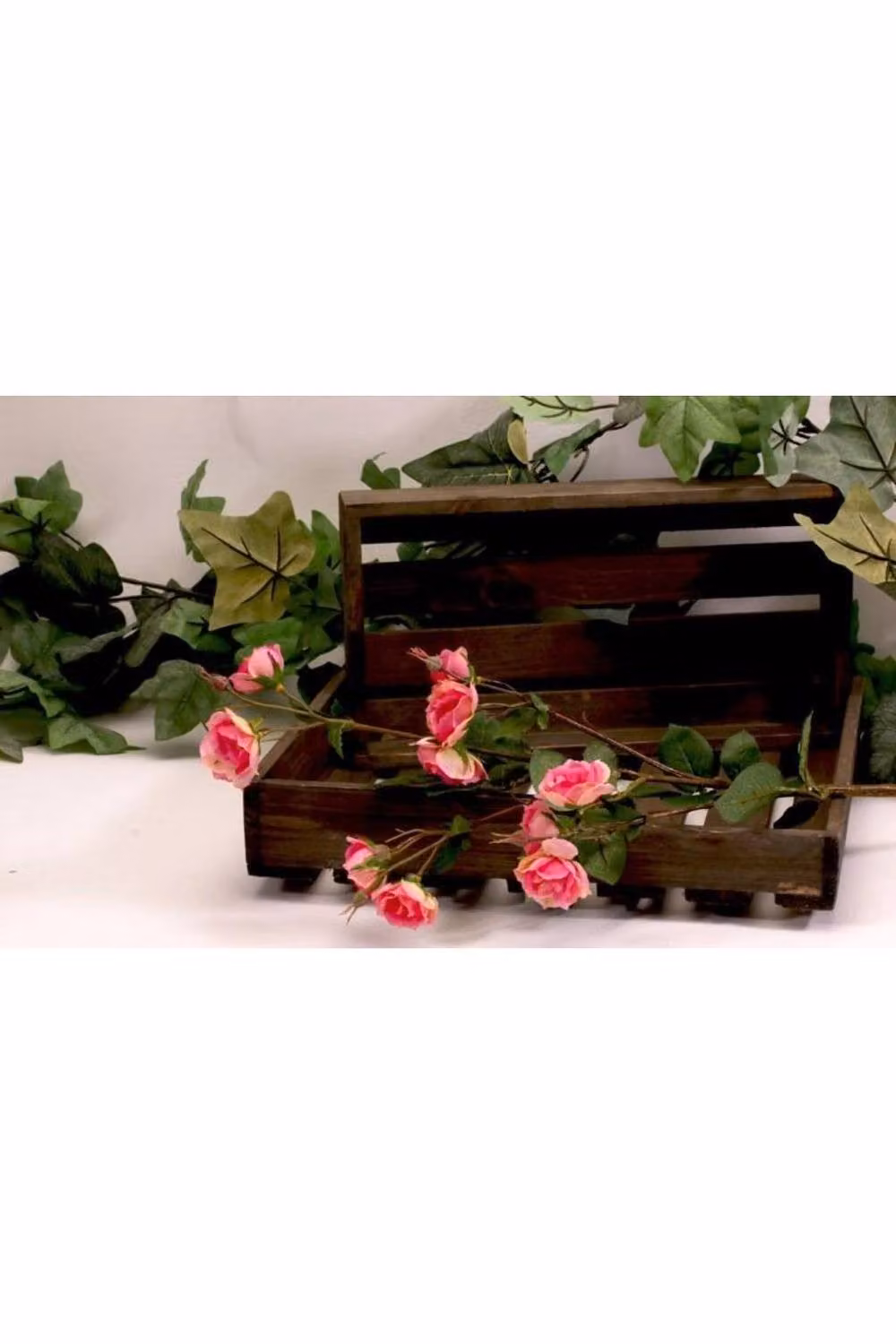KDMD Wild Rose Spray Pink Artificial Flowers, Height: 70 cm – 2