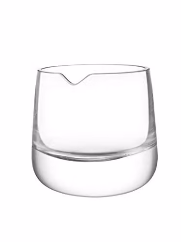 L.S.A. International Glass Ice Bucket in Transparent/Oak