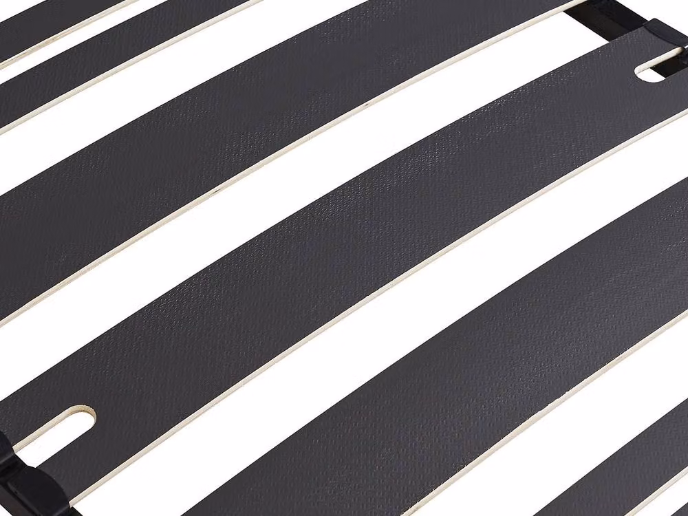 Vente-unique Single Slatted Bed Base in Black, W/D/H: 190 x 90 x 13 cm – 4