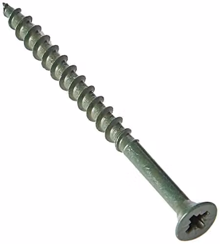 ForgeFix Green Pozidriv Self-Countersinking Wood Decking Screws, 4.5 x 60 mm – 1