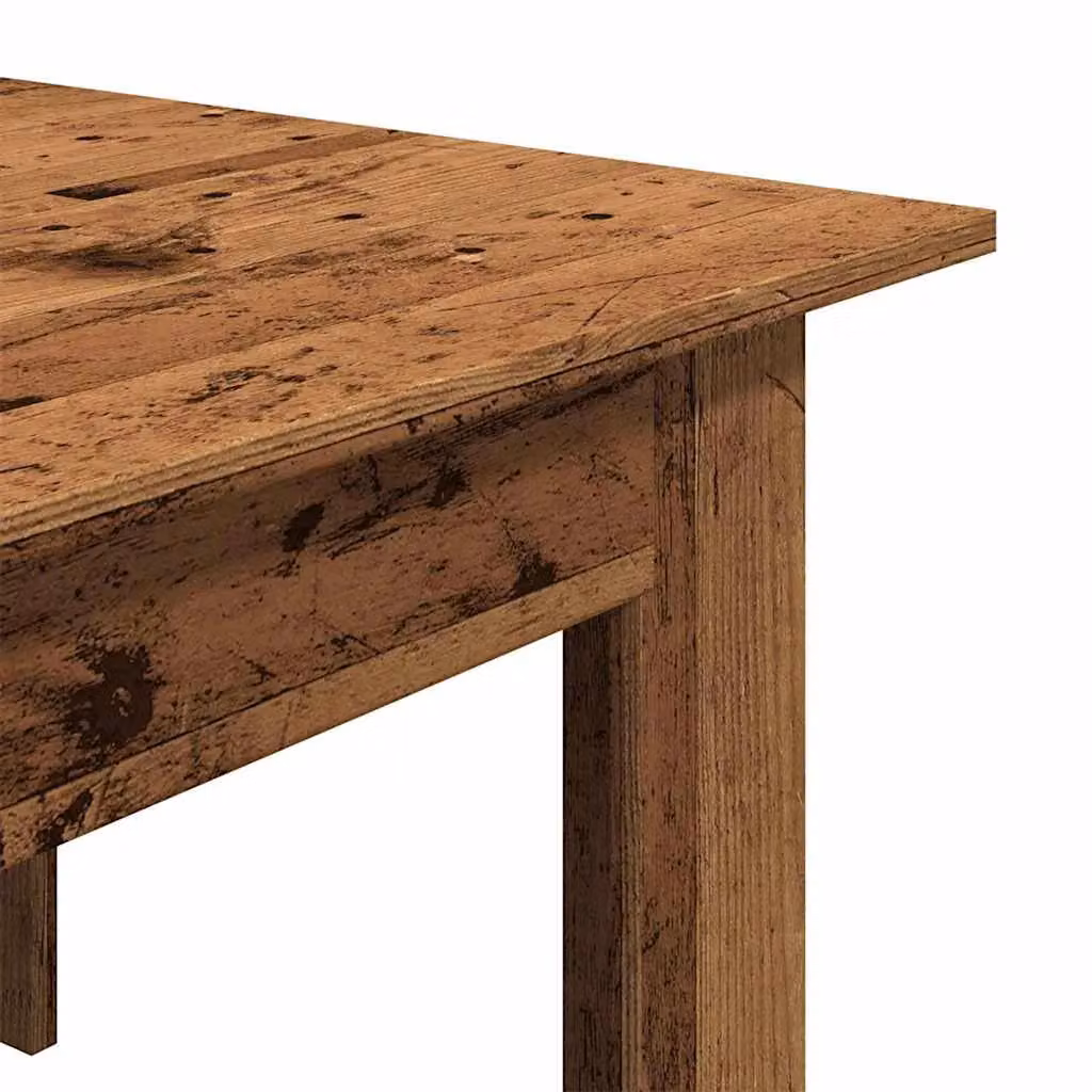 Berkfield Home Rustic Old Wood Coffee Table in Brown, W/D/H: 100 x 60 x 42 cm – 4
