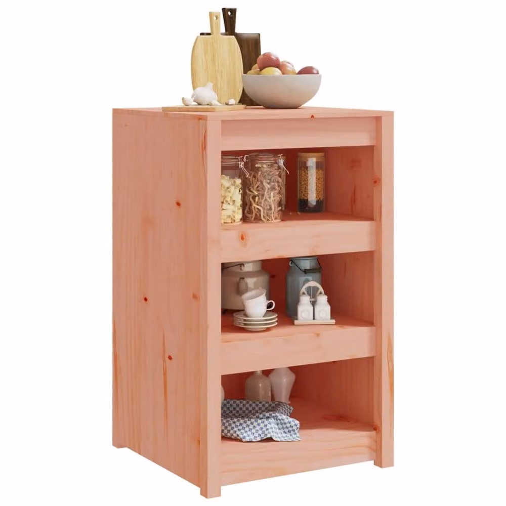 Berkfield Home Outdoor Kitchen Cabinet in Light Tan Solid Wood, W/D/H: 55 x 55 x 92 cm – 3