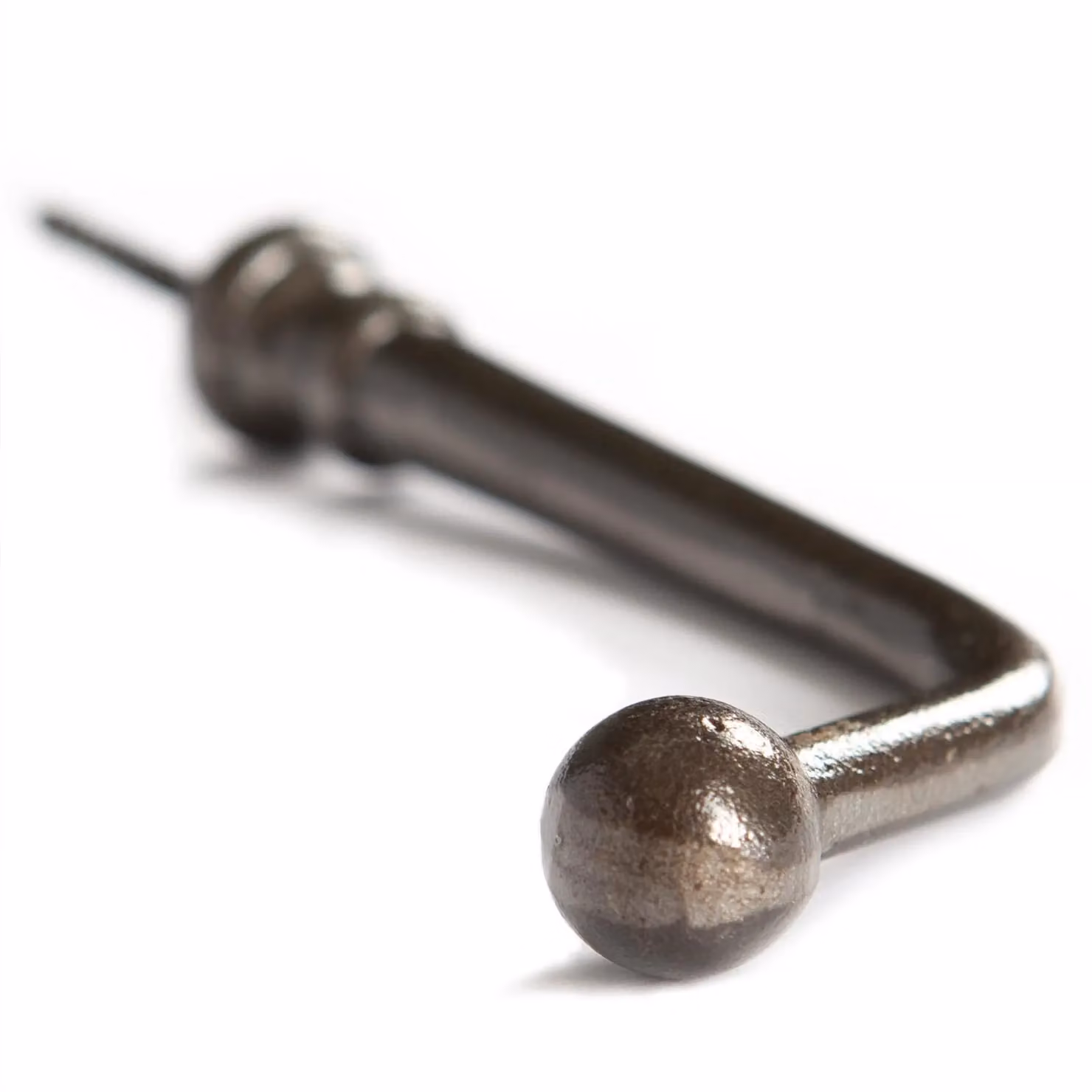 Hammer and Tongs Brass Flat Top Screw Hook, Pack of 10, W20mm x H60mm – 2