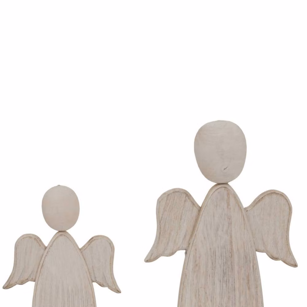 Lemon Pavilion Rustic White Angel Tabletop Decoration, W10 x D1 x H17 cm – 2