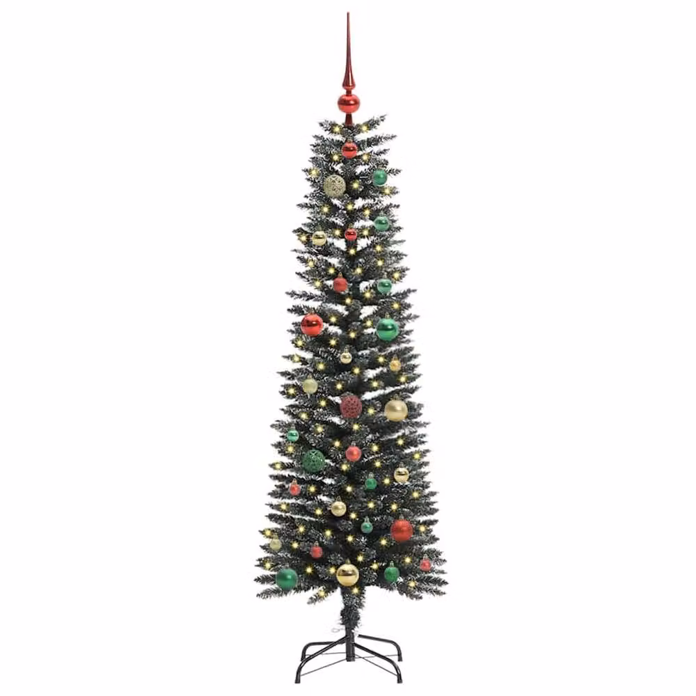 Berkfield Home Green Artificial Christmas Tree with 150 LEDs, W/D/H: 43 x 43 x 150 cm – 3