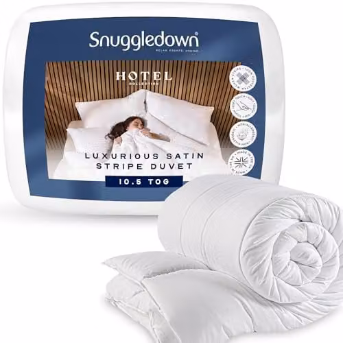 Snuggledown Hotel Collection King Size 10.5 Tog Duvet in White, W/D/H: 225 x 220 cm – 1