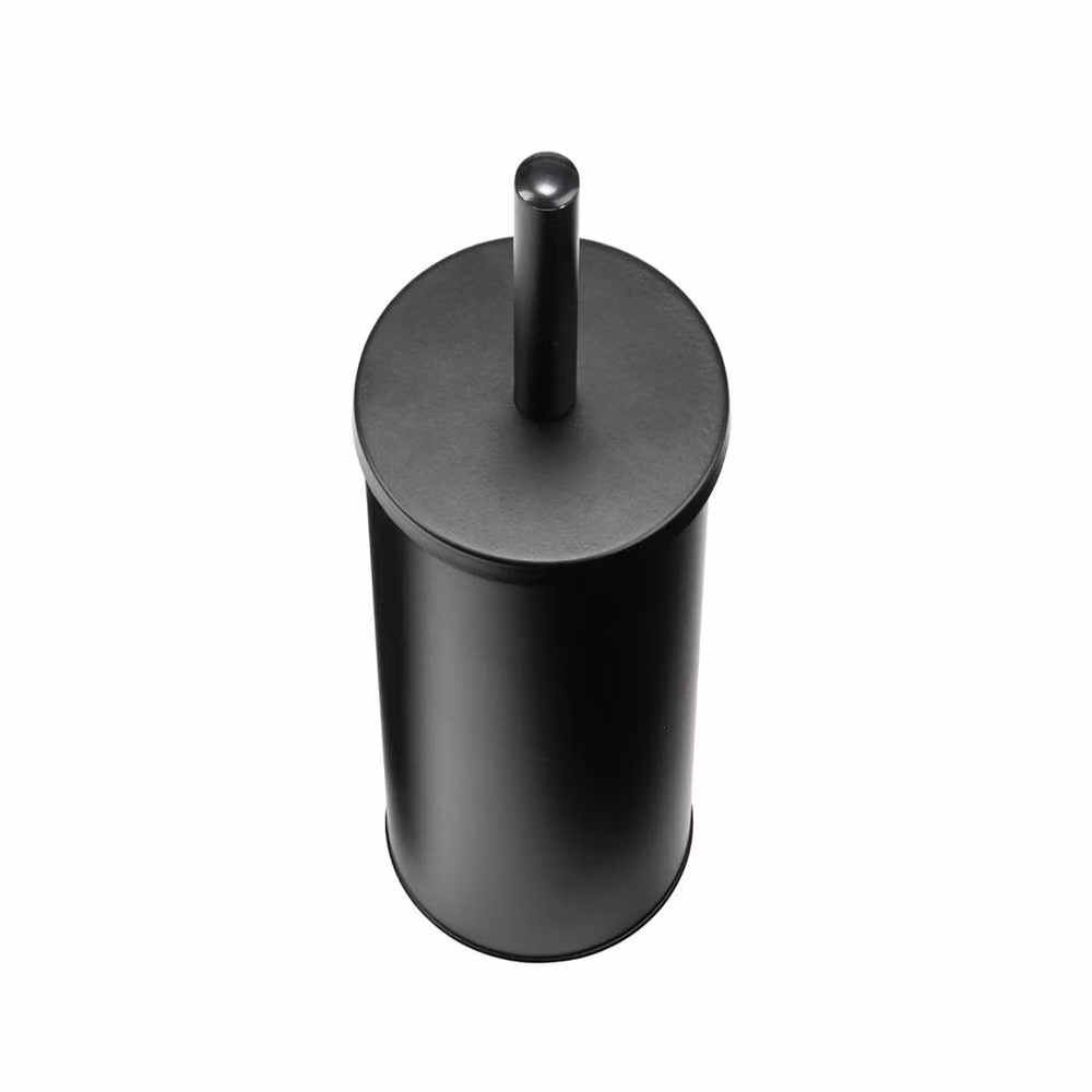 NESTLUNE Black Modern Freestanding Toilet Brush and Holder Set – 3