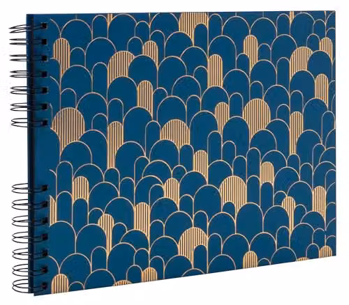 Exacompta Neodeco Spiral Photo Album, Black, W: 32 cm, H: 22 cm