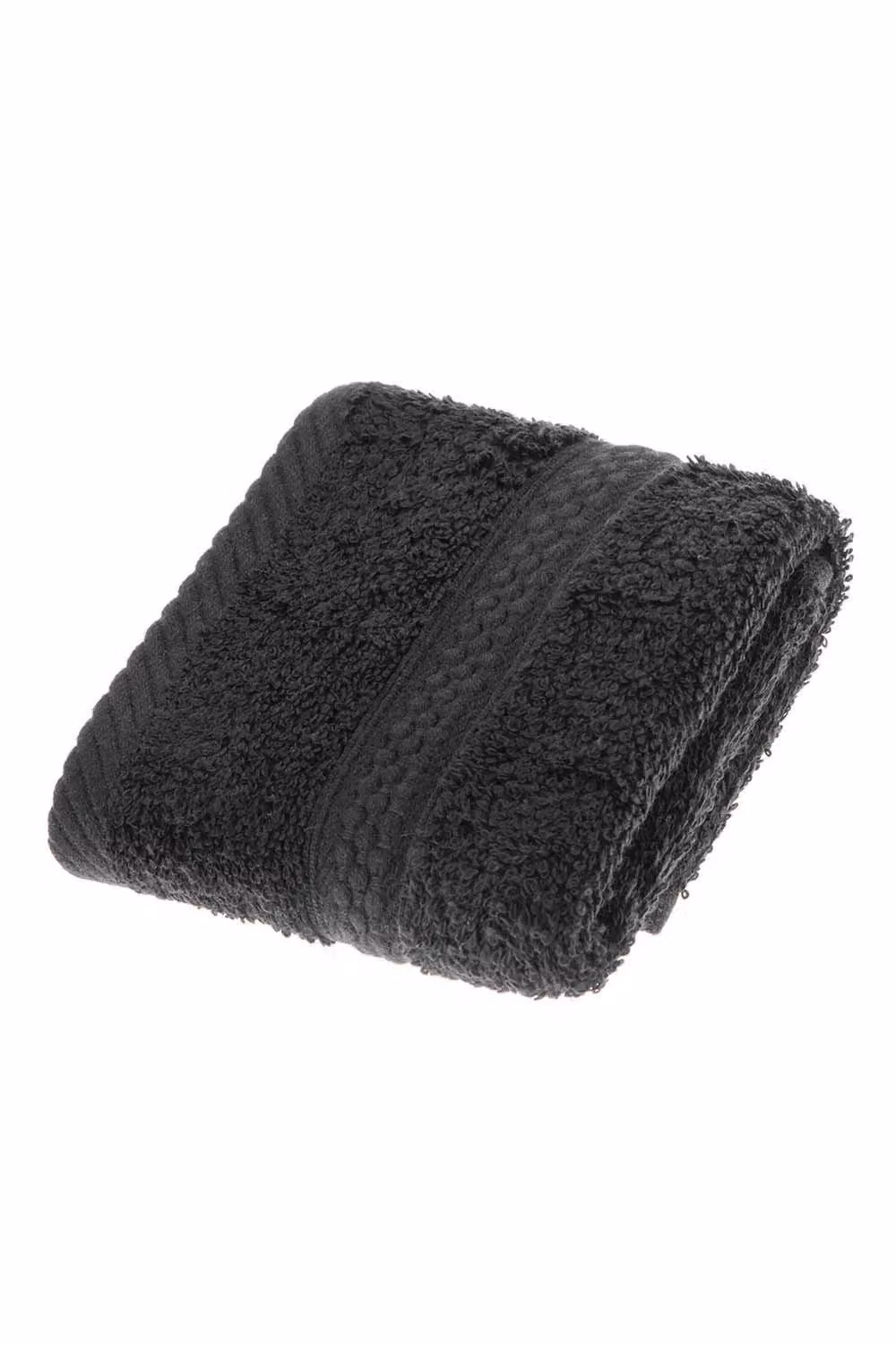 Homescapes Black Turkish Cotton Bath Sheet, 500 GSM, Soft and Quick-Drying – 2