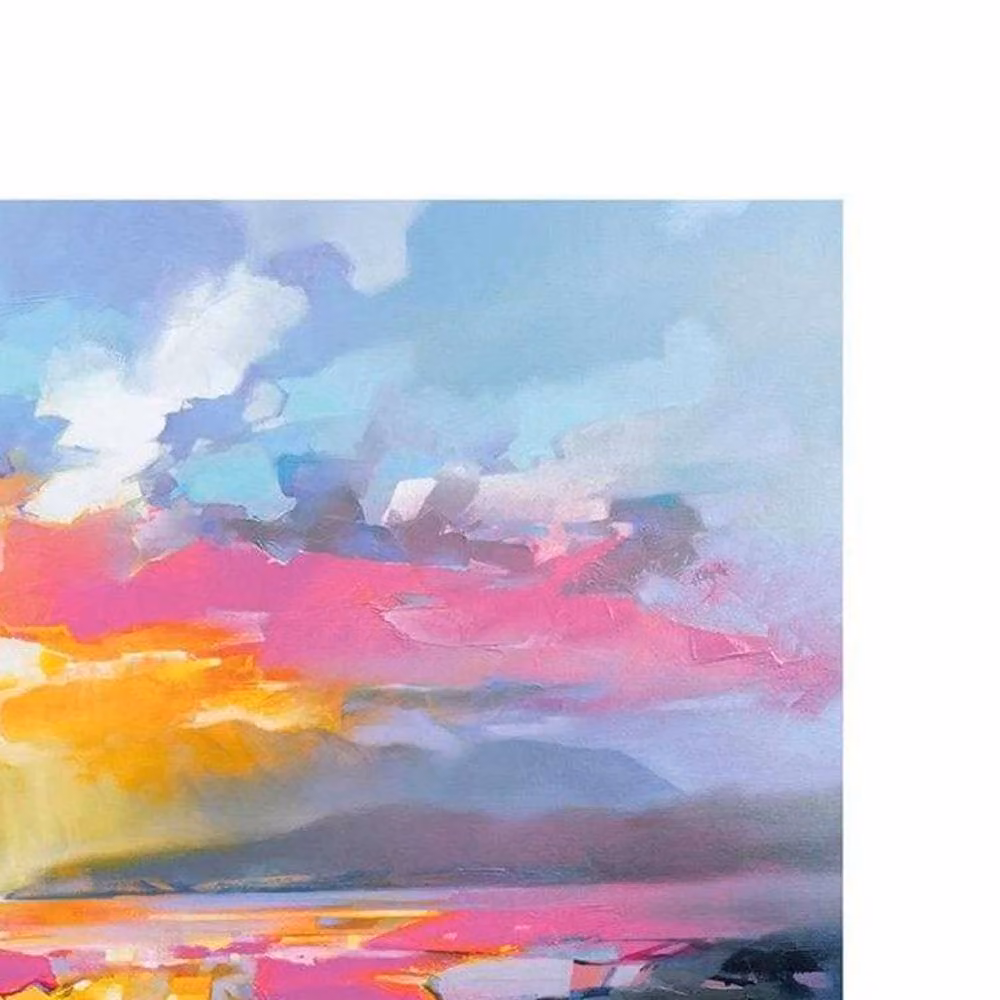 Scott Naismith Golden Awe Abstract Graphic Art Print in Gold and Multicolour Paper – 2