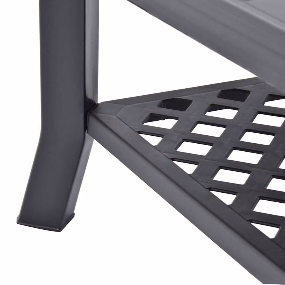 Berkfield Home Durable Anthracite Coffee Table, W/D/H: 90 x 60 x 46 cm – 5