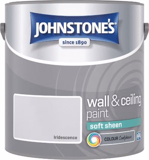 Johnstone's Soft Sheen Water Based Dispersion Paint in Grey, 2.5l
