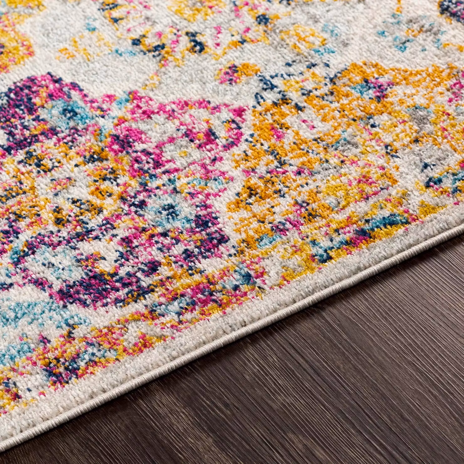 Livabliss Harput Vintage Boho Traditional Rug in Burnt Orange, Beige, Blue and Grey, W: 120 cm, L: 170 cm – 3