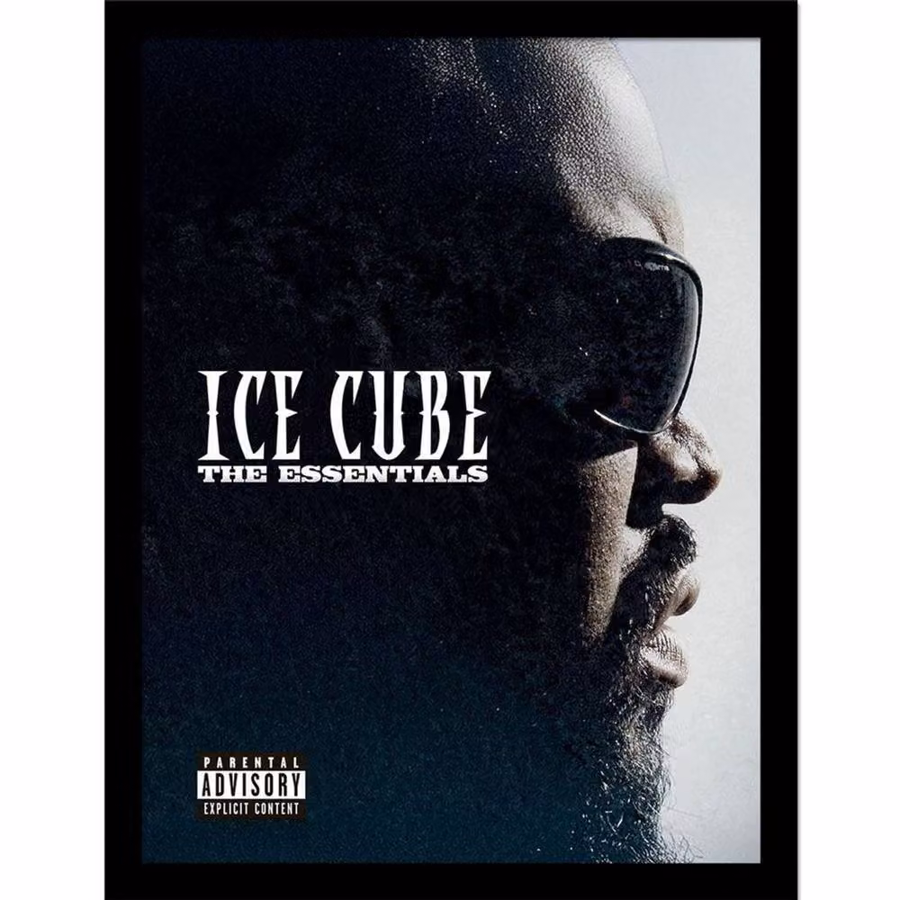 Ice Cube The Essentials Framed Graphic Poster in Multicolour and Black – 2