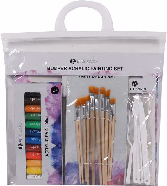 Art Studio Bumper Acrylic Painting Set in Multicolour