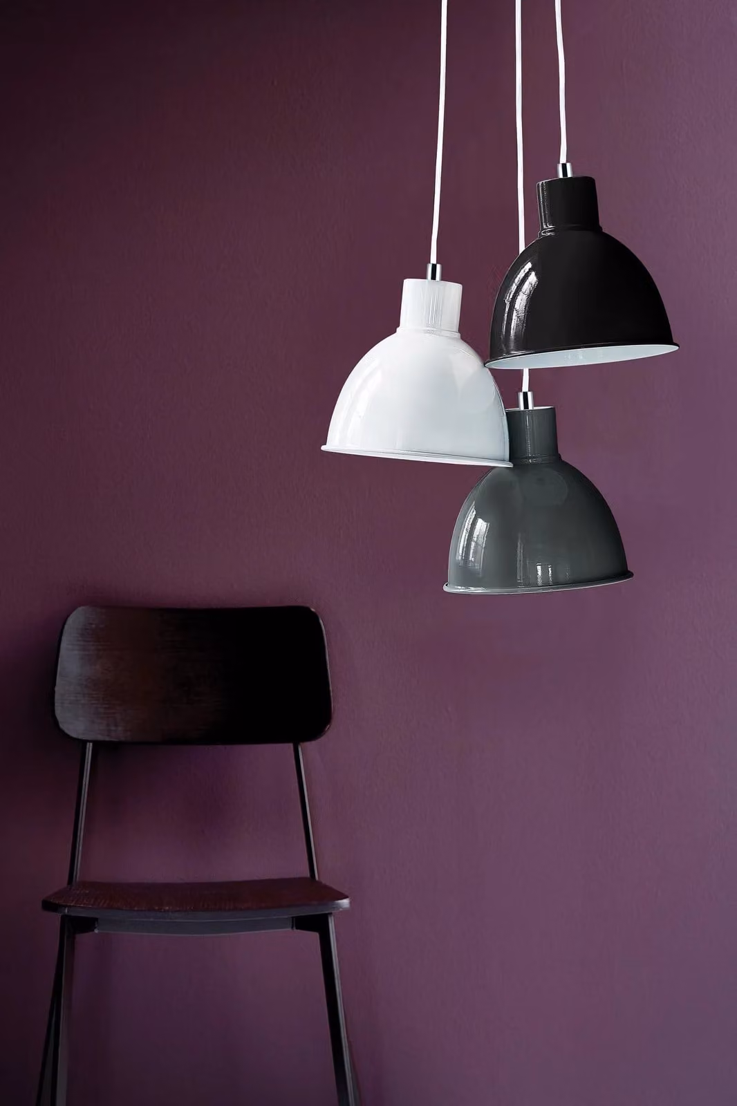 Nordlux Pop Pendant Light Black Metal E27 Modern Dome Design, Diameter: 22 cm – 3