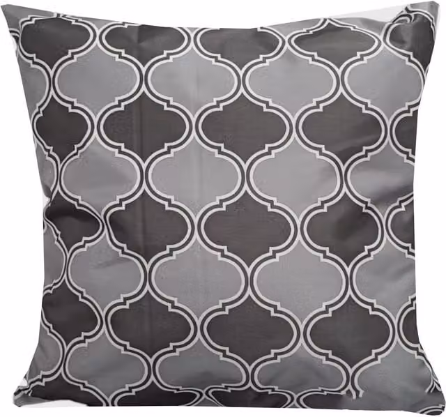 Roseley Water Resistant Polyester Cushions in Grey and Black