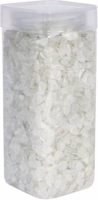 KDMD Pearlised White Glass Pebbles, 750g per pack, 3 Pack