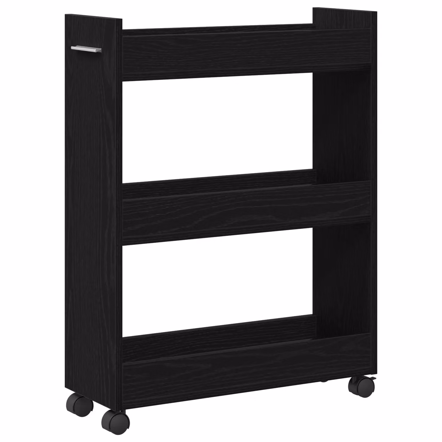 Berkfield Home Rolling Cabinet in Black Oak, W/D/H: 60 x 22 x 79 cm – 2