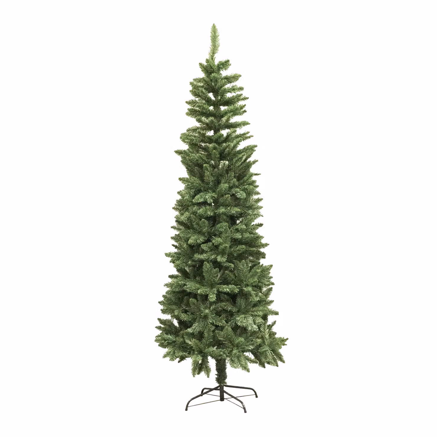Shatchi 5ft Slim Pine Green Christmas Tree with Pencil Point Tips – 3