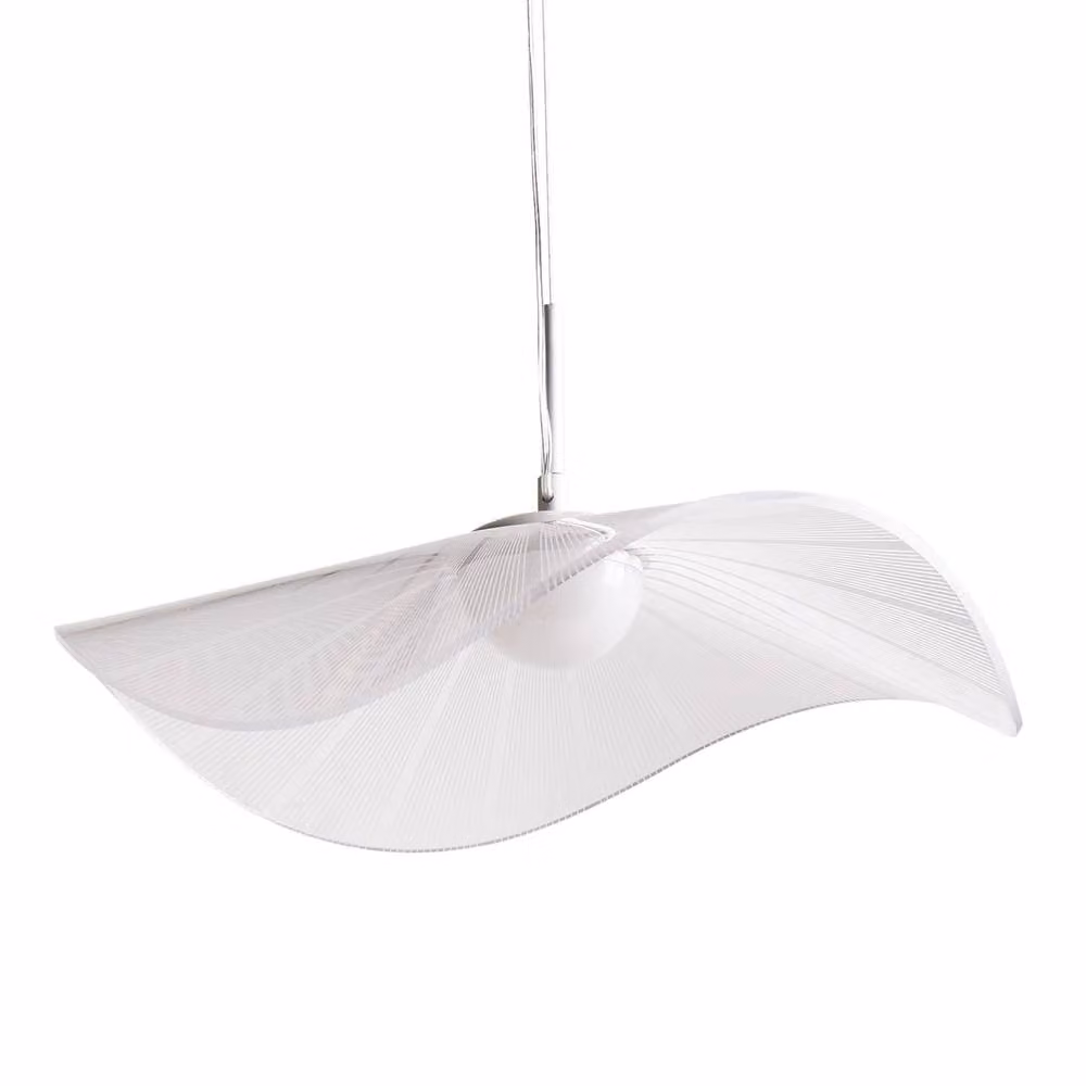 Wyld and Coco Wavy LED Pendant Lamp in White Metal and Acrylic – 2