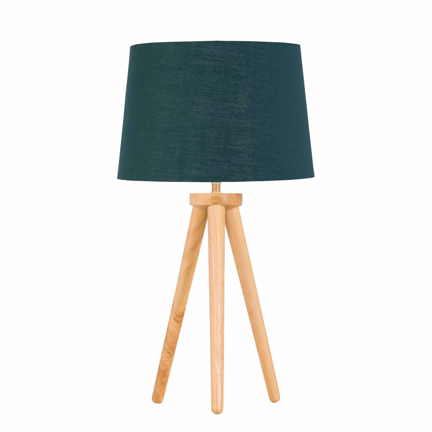 First Choice Lighting Set of 2 Light Oak Table Lamps with Green and Gold Fabric Shades in Brown, H 51.0 cm x W 28.5 cm x D 28.5 cm – 2