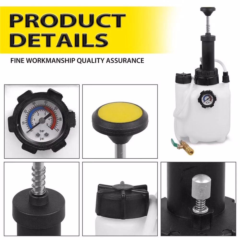 Nordara 3L Gearbox Oil Filler Hand Pump with ATF Adapter, White – 3