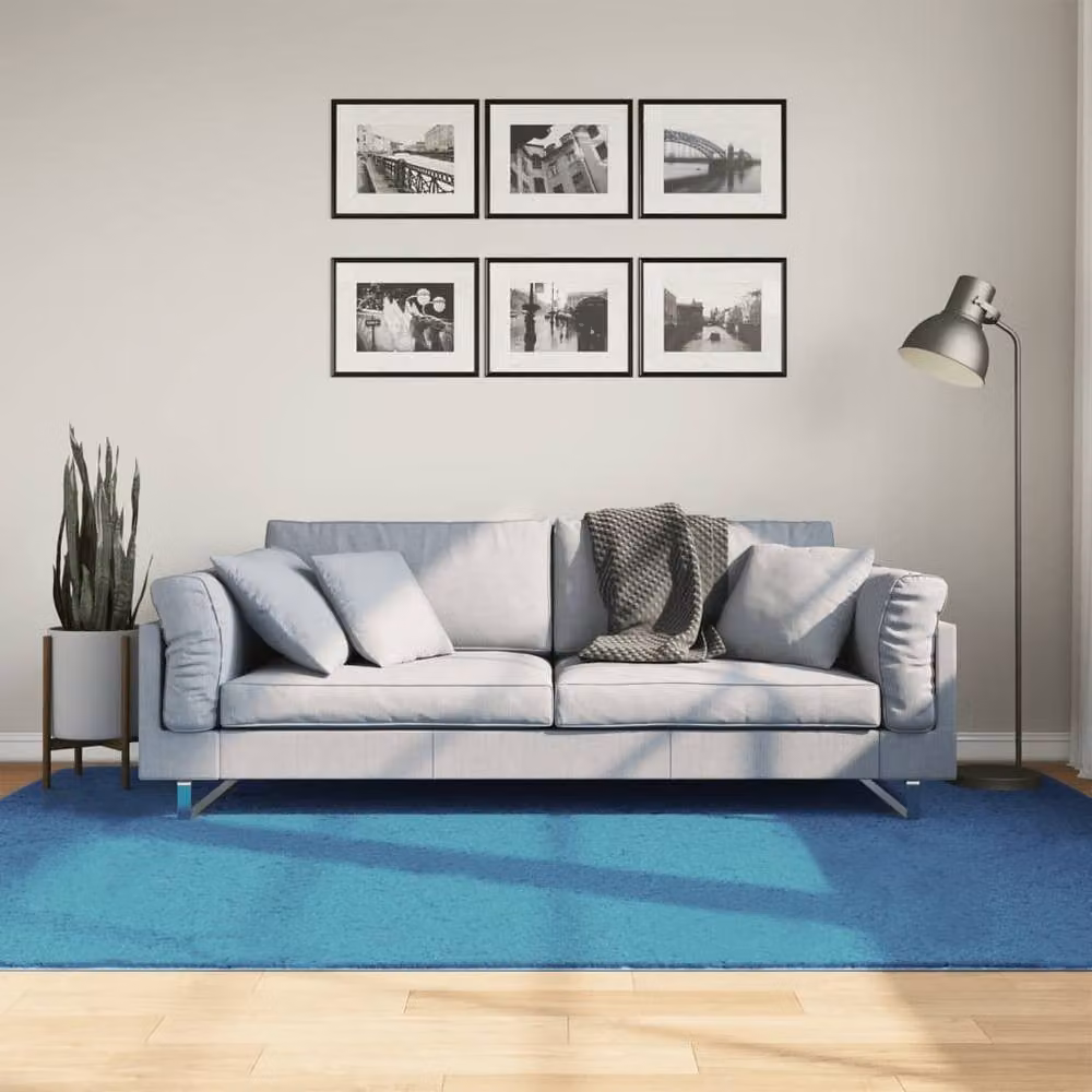 Berkfield Home OVIEDO Short Pile Turquoise Rectangular Rug, W: 160 cm, L: 230 cm – 2