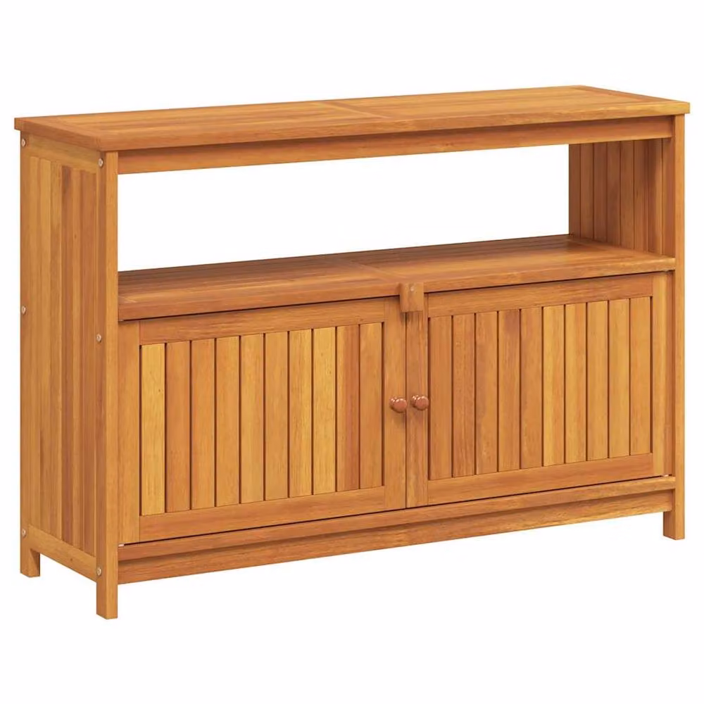 Berkfield Home Beautiful Garden Console Table in Brown Solid Acacia Wood, W/D/H: 110 x 35 x 75 cm – 3
