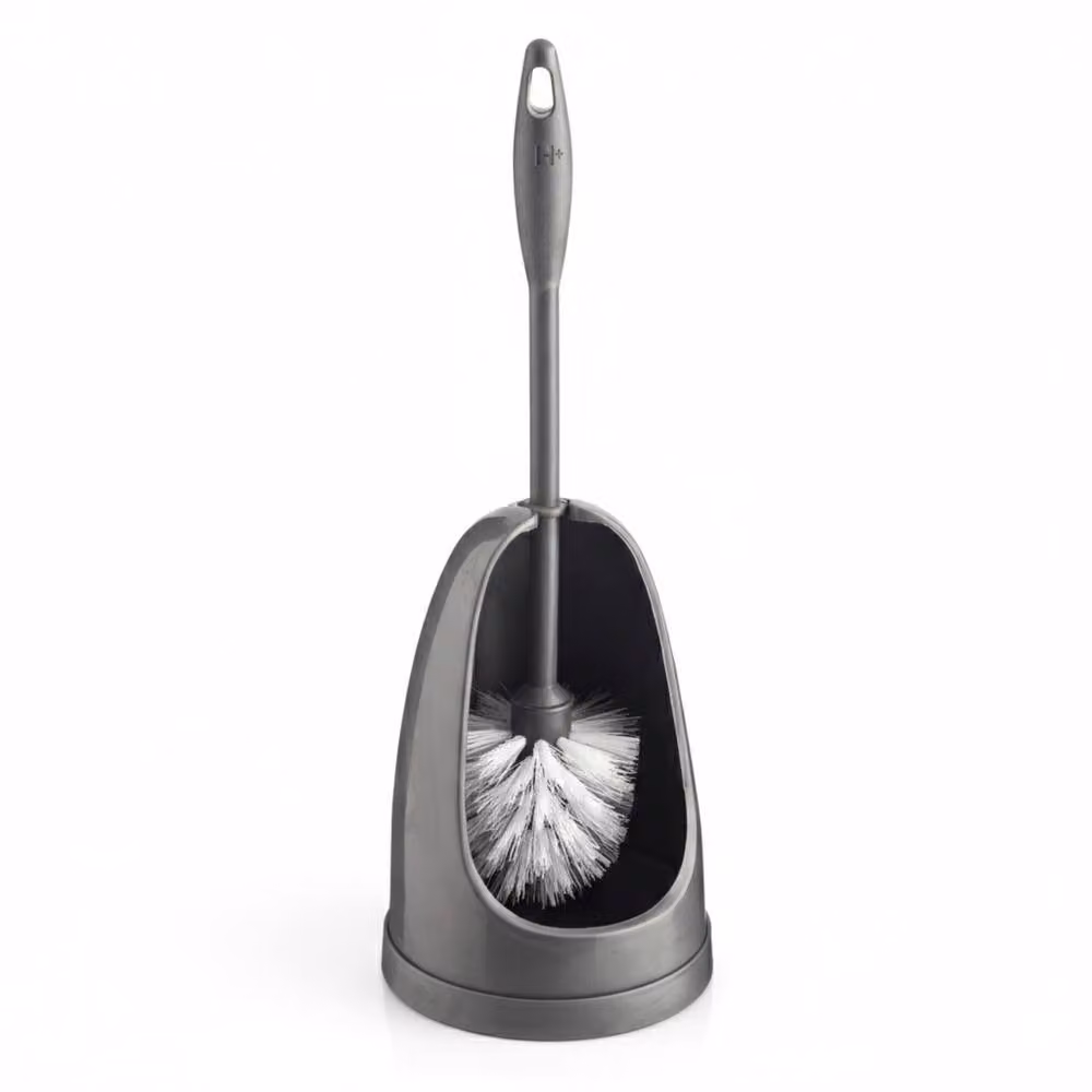 Bedsland H+ Grey Toilet Brush and Holder Set – 2