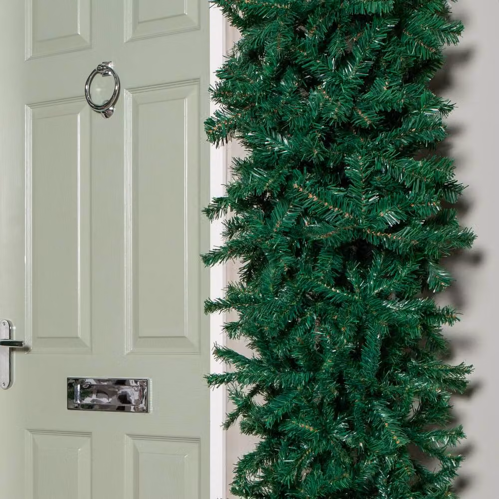 Samuel Alexander Green Single Door Plain Flat Top Christmas Tree Arch – 4