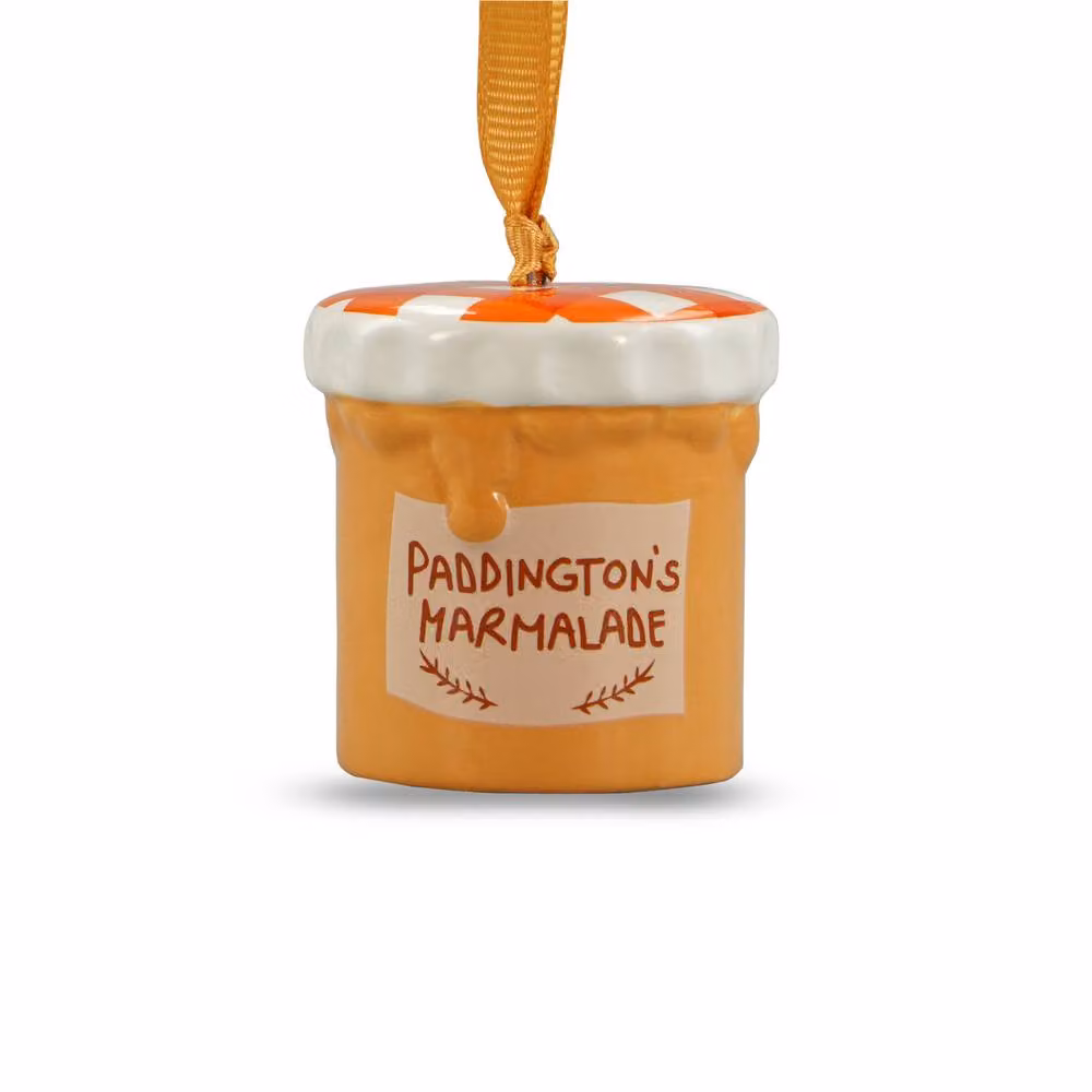 Paddington Bear Ceramic Hanging Christmas Decoration in Orange – 2