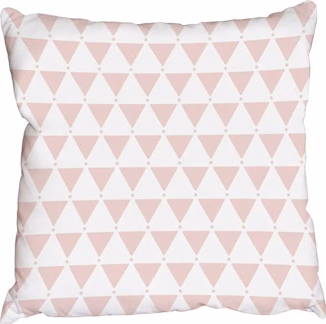Benjamin Tate Design LTD Goe Pink Graphic Square Cushion, W: 60 cm, H: 60 cm