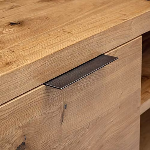 Julian Bowen Brooklyn Industrial Oak and Metal TV Unit, W/D/H: 120 x 40 x 50 cm – 5
