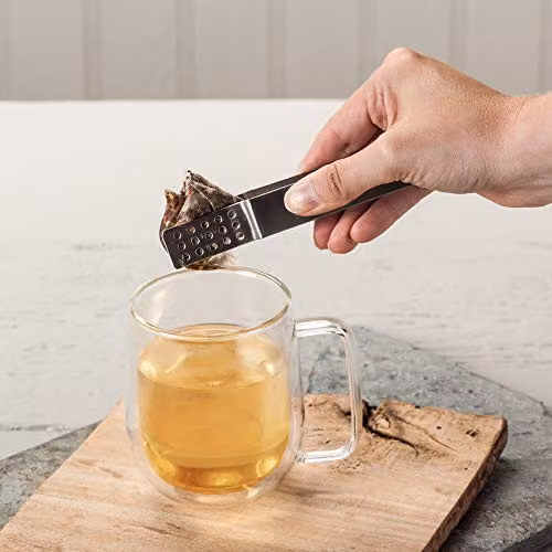 Kilo Stainless Steel Tea Bag Tongs in Silver – 2